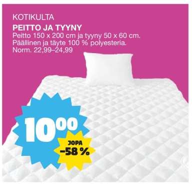 KOTIKULTA PEITTO JA TYYNY