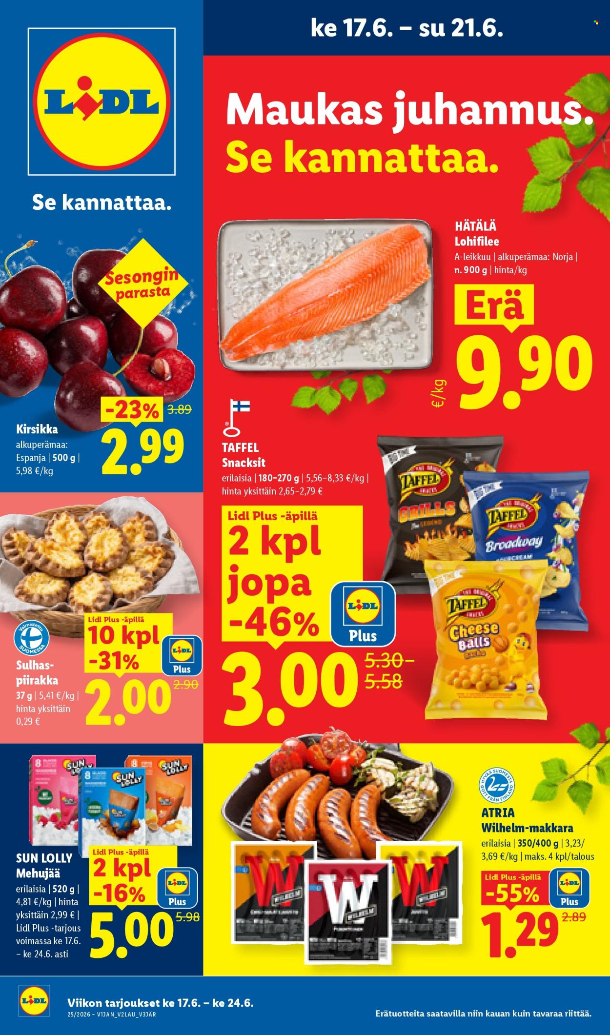 Lidl tarjoukset - 17.06.2026 - 24.06.2026. Sivu 1