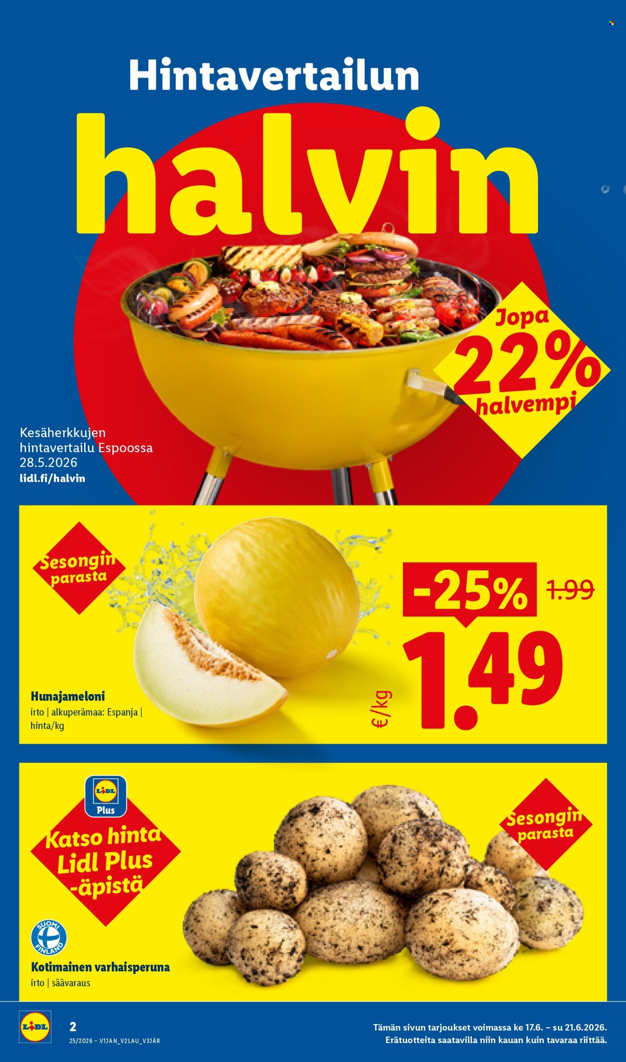 Lidl tarjoukset - 17.06.2026 - 24.06.2026. Sivu 2