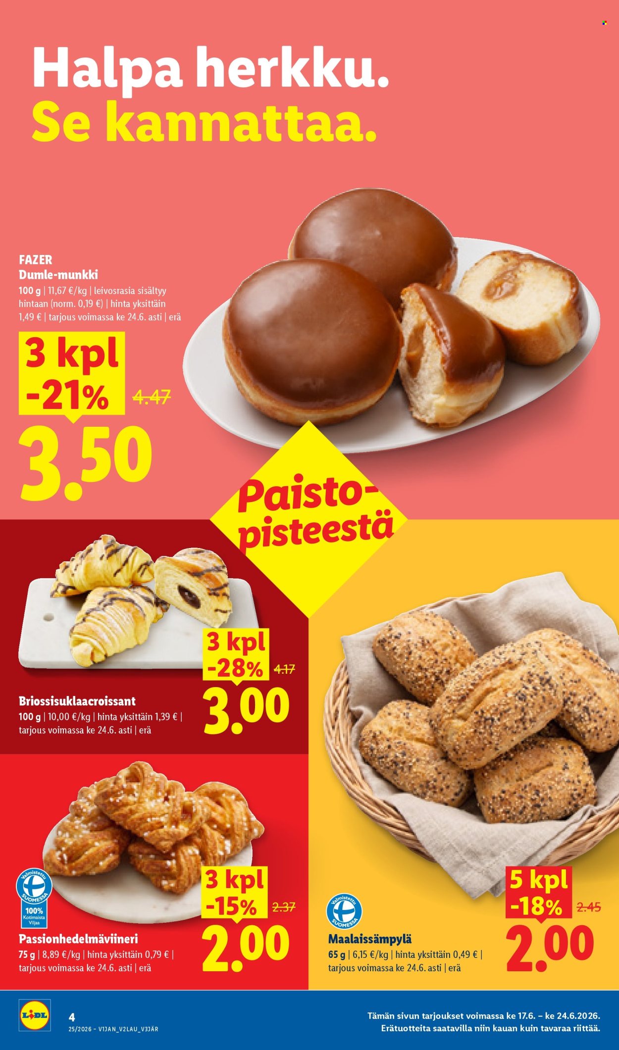 Lidl tarjoukset - 17.06.2026 - 24.06.2026. Sivu 4