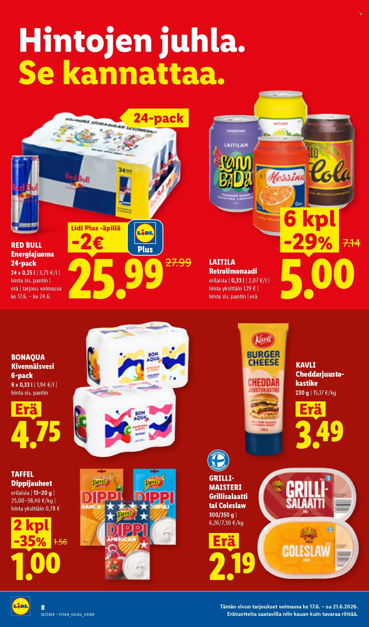 Lidl tarjoukset - 17.06.2026 - 24.06.2026. Sivu 8