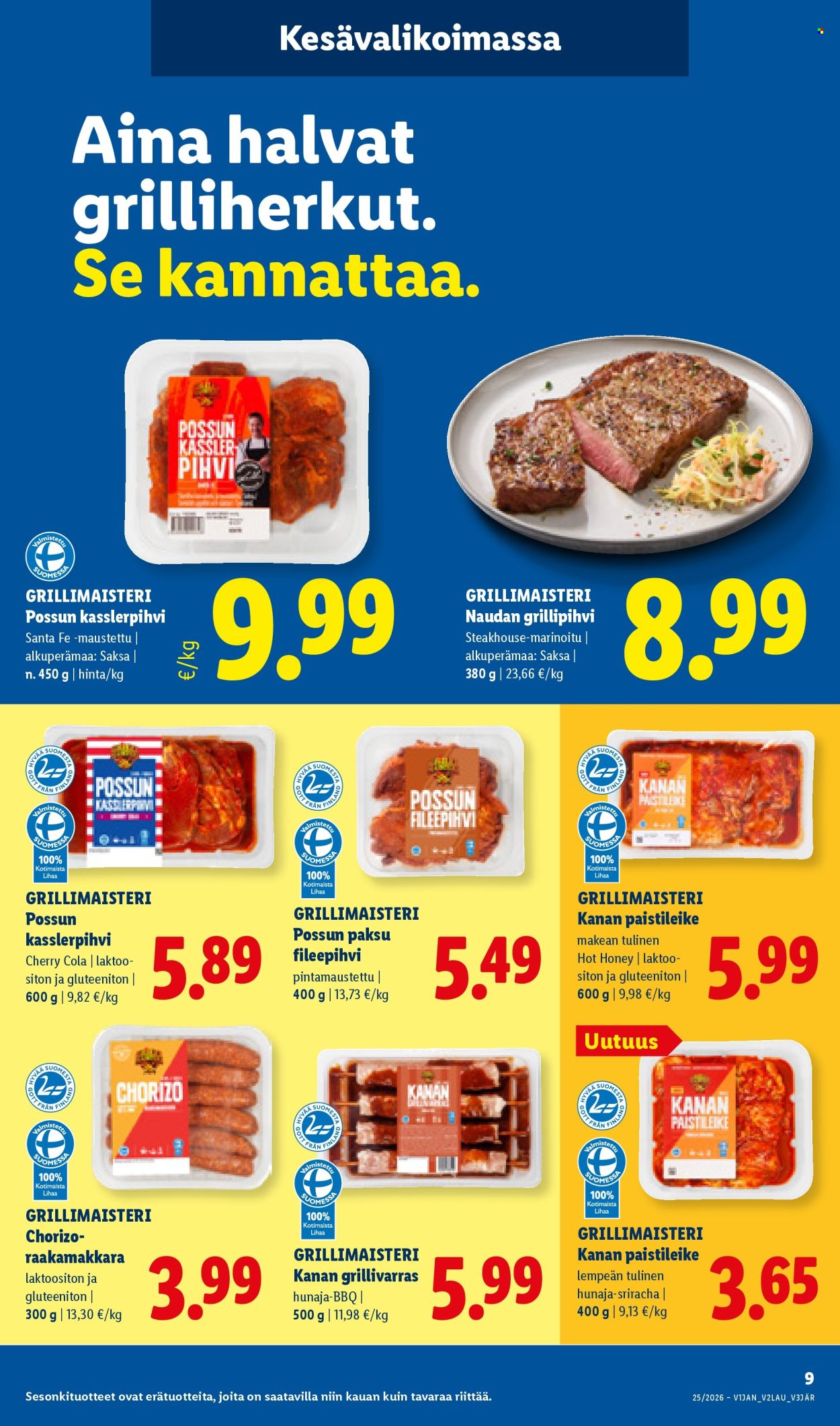 Lidl tarjoukset - 17.06.2026 - 24.06.2026. Sivu 9