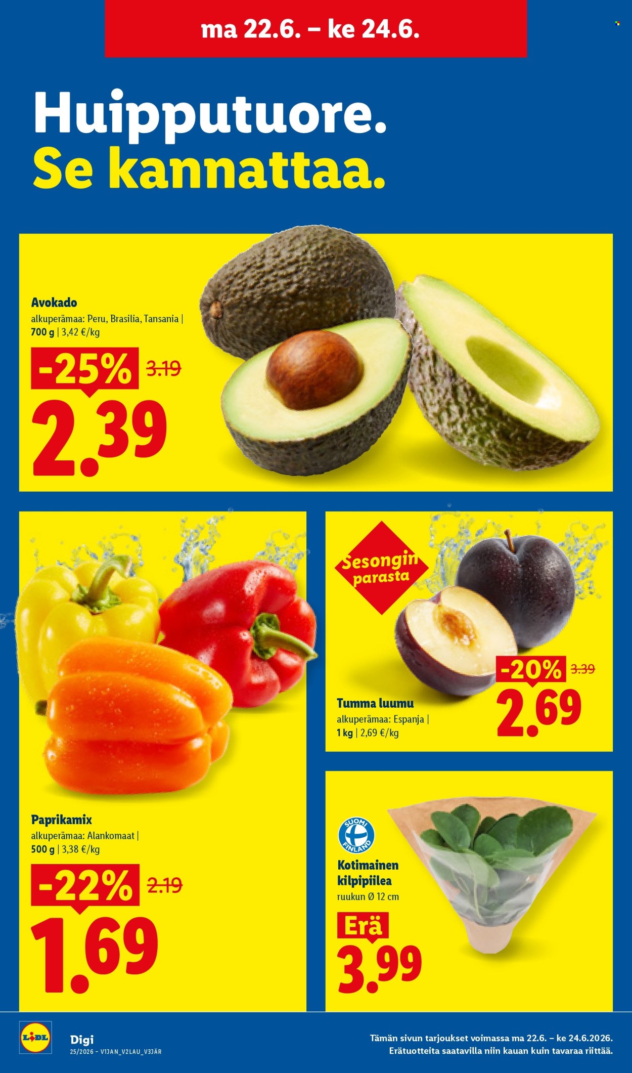 Lidl tarjoukset - 17.06.2026 - 24.06.2026. Sivu 16