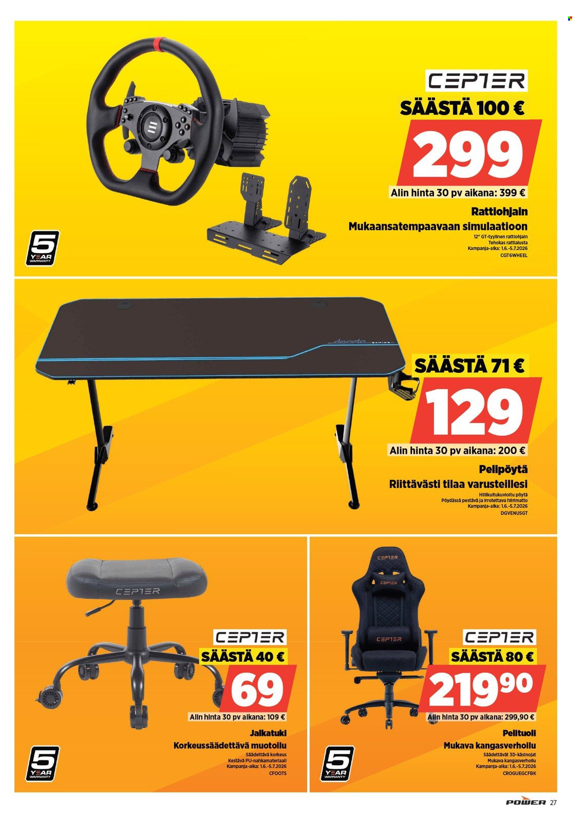 Power tarjoukset. Sivu 27