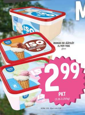 Ingman ISO jäätelöt