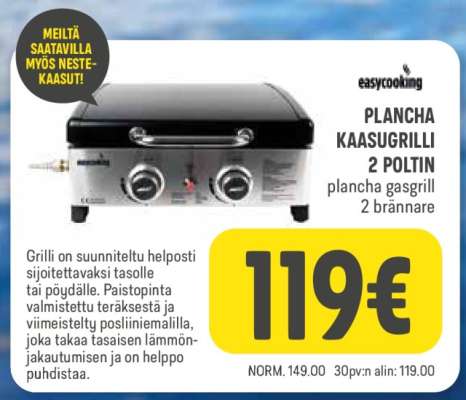 easycooking PLANCHA KAASUGRILLI 2 POLTIN