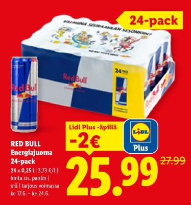 Red Bull Energiajuoma 24-pack