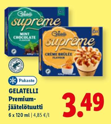 Gelatelli Premium-jäätelötuutti