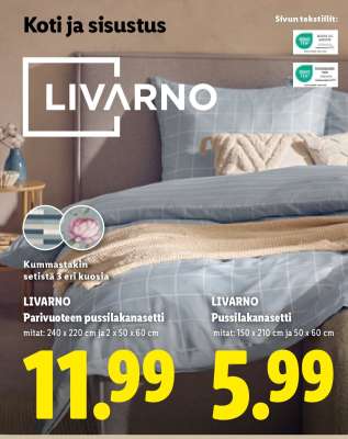 LIVARNO Pussilakanasetti