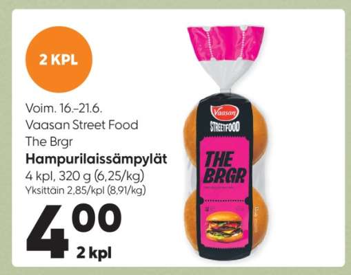 Vaasan Street Food The Brgr