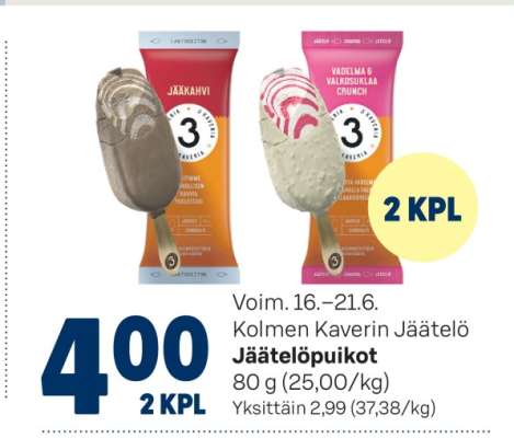 Kolmen Kaverin Jäätelö