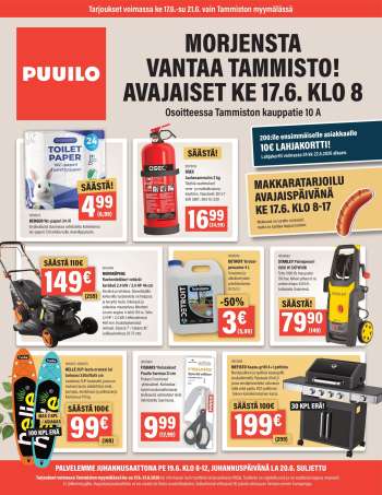 Puuilo tarjoukset  - 17.06.2026 - 21.06.2026.