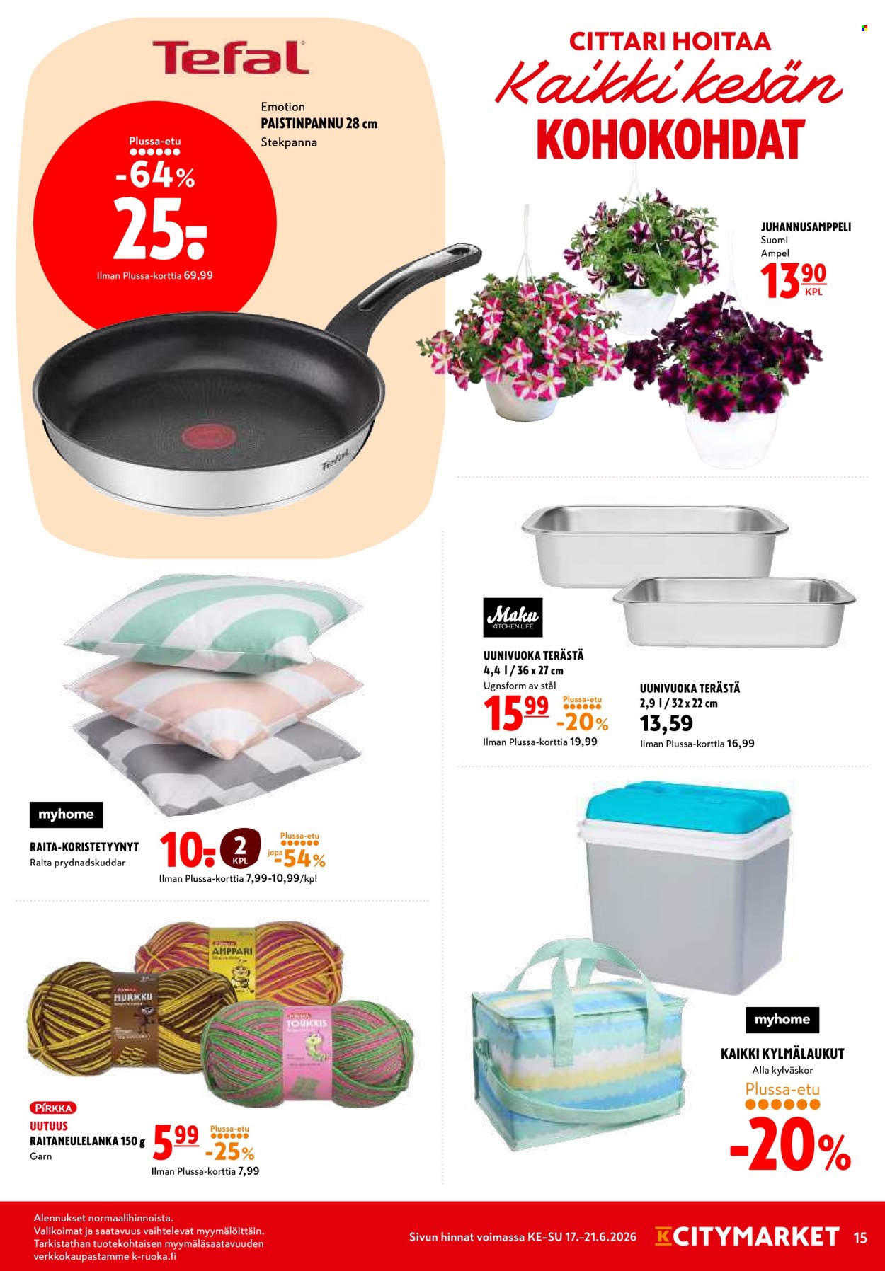 K-citymarket tarjoukset - 17.06.2026 - 21.06.2026. Sivu 15