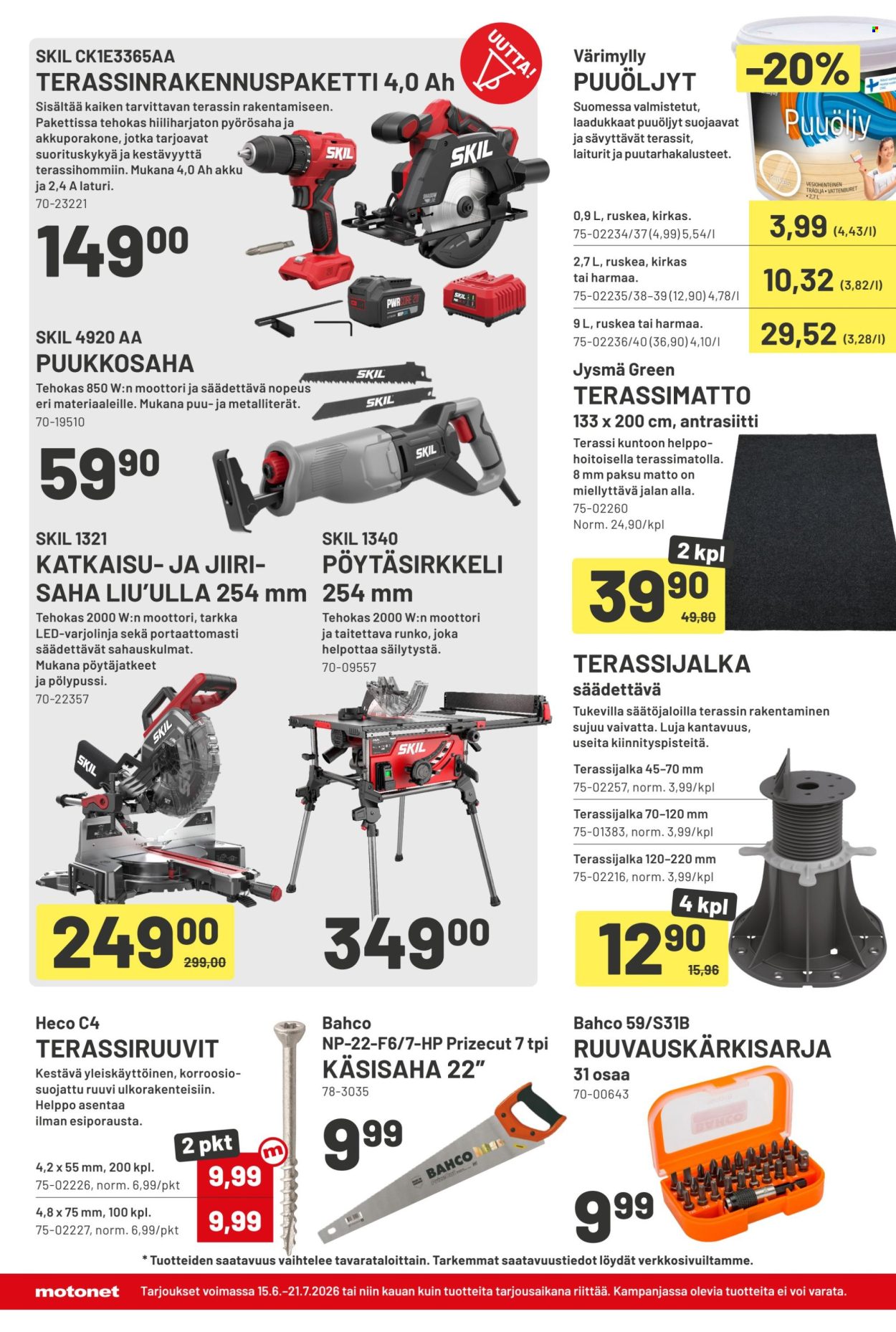 Motonet tarjoukset - 15.06.2026 - 21.06.2026. Sivu 14