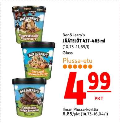 Ben & Jerry’s JÄÄTELÖT 427-465 ml