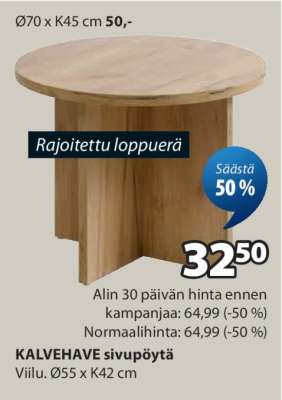 KALVEHAVE sivupöytä
