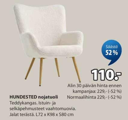 HUNDESTED nojatuoli