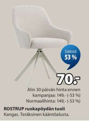 ROSTRUP ruokapöydän tuoli