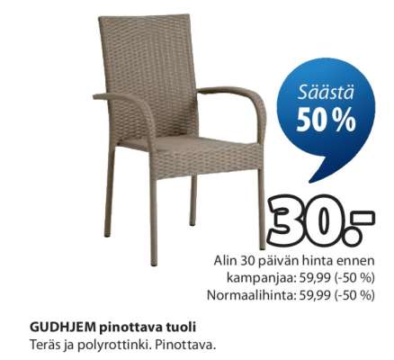 GUDHJEM pinottava tuoli