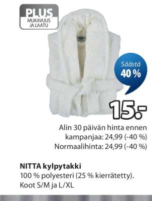 NITTA kylpytakki