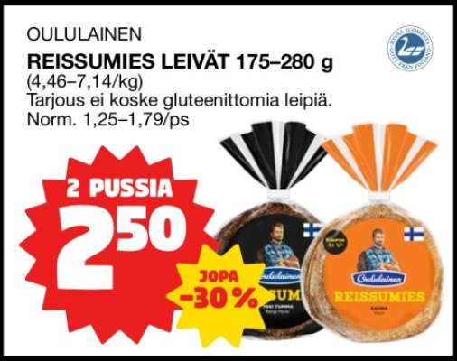 Oululainen Reissumies Leivät
