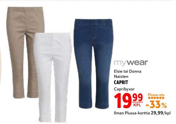 mywear Elsie tai Donna naisten CAPRIT