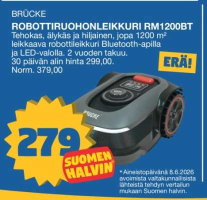BRÜCKE ROBOTTIRUOHONLEIKKURI RM1200BT