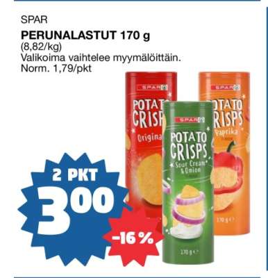 SPAR PERUNALASTUT 170 g