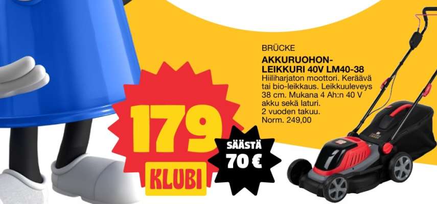 BRÜCKE AKKURUOHONLEIKKURI 40V LM40-38