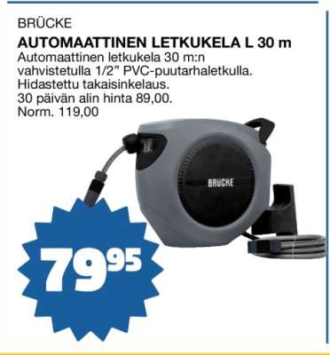 BRÜCKE AUTOMAATTINEN LETKUKELA L 30 m