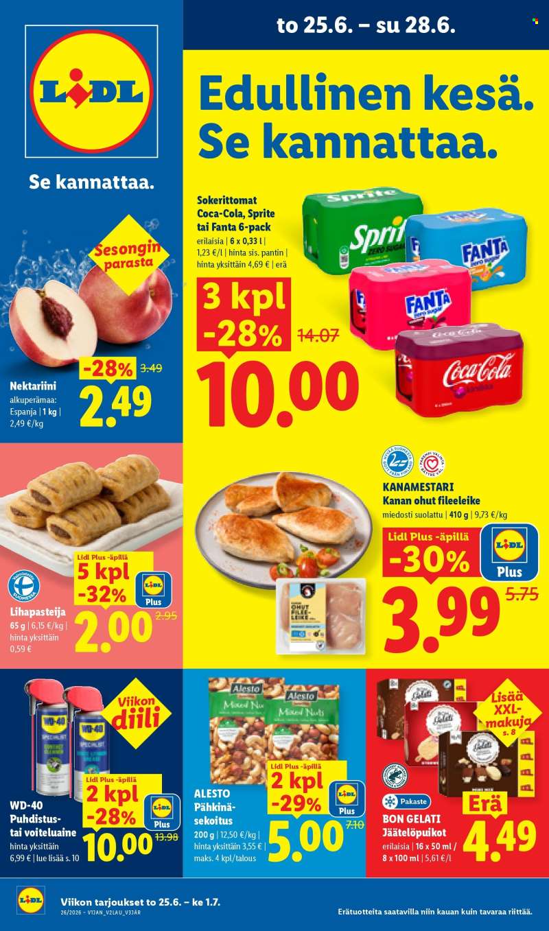 Lidl tarjoukset  - 25.06.2026 - 01.07.2026.