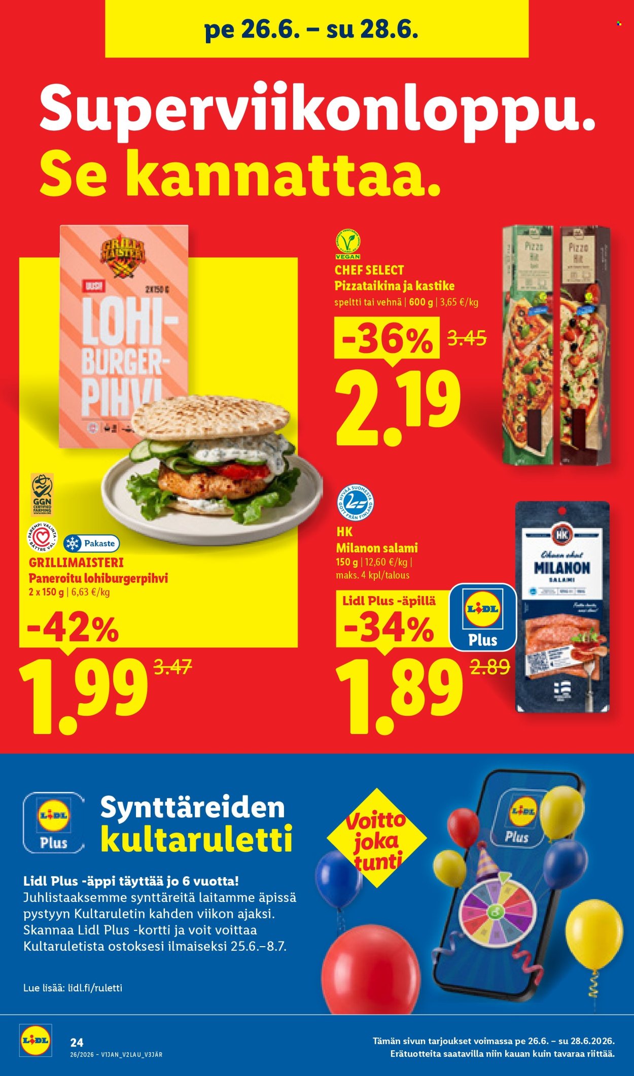 Lidl tarjoukset - 25.06.2026 - 01.07.2026. Sivu 32
