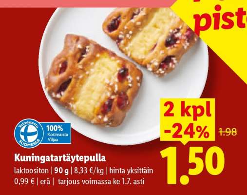 Kuningatartäytepulla