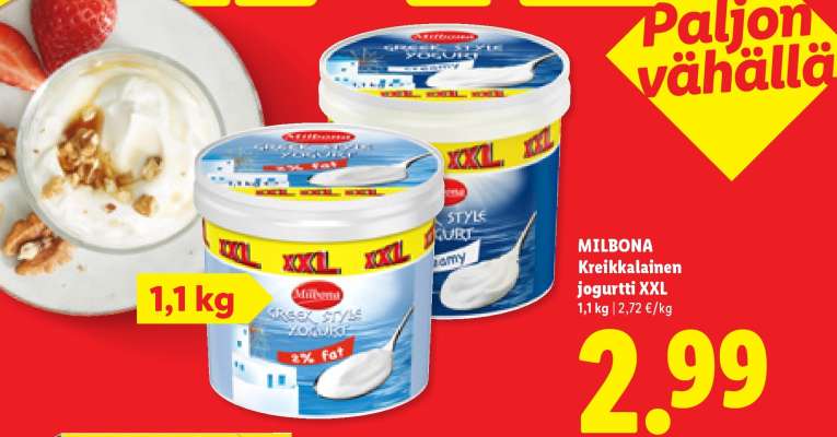 MILBONA Kreikkalainen jogurtti XXL