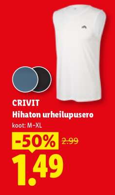 CRIVIT Hihaton urheilupusero