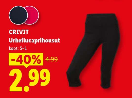 CRIVIT Urheilucaprihousut