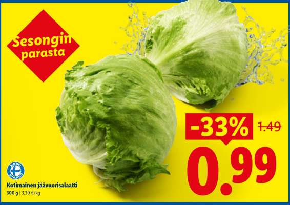 Kotimainen jäävuorisalaatti