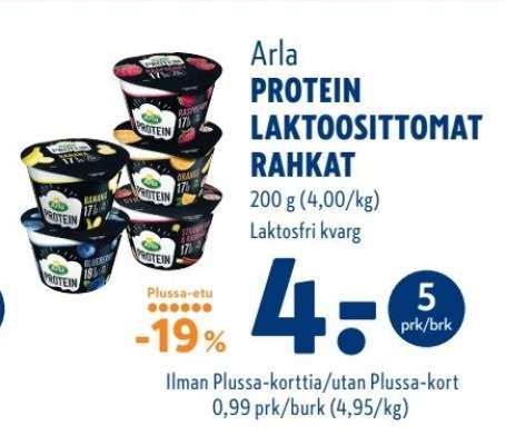 ARLA PROTEIN LAKTOOSITTOMAT RAHKAT