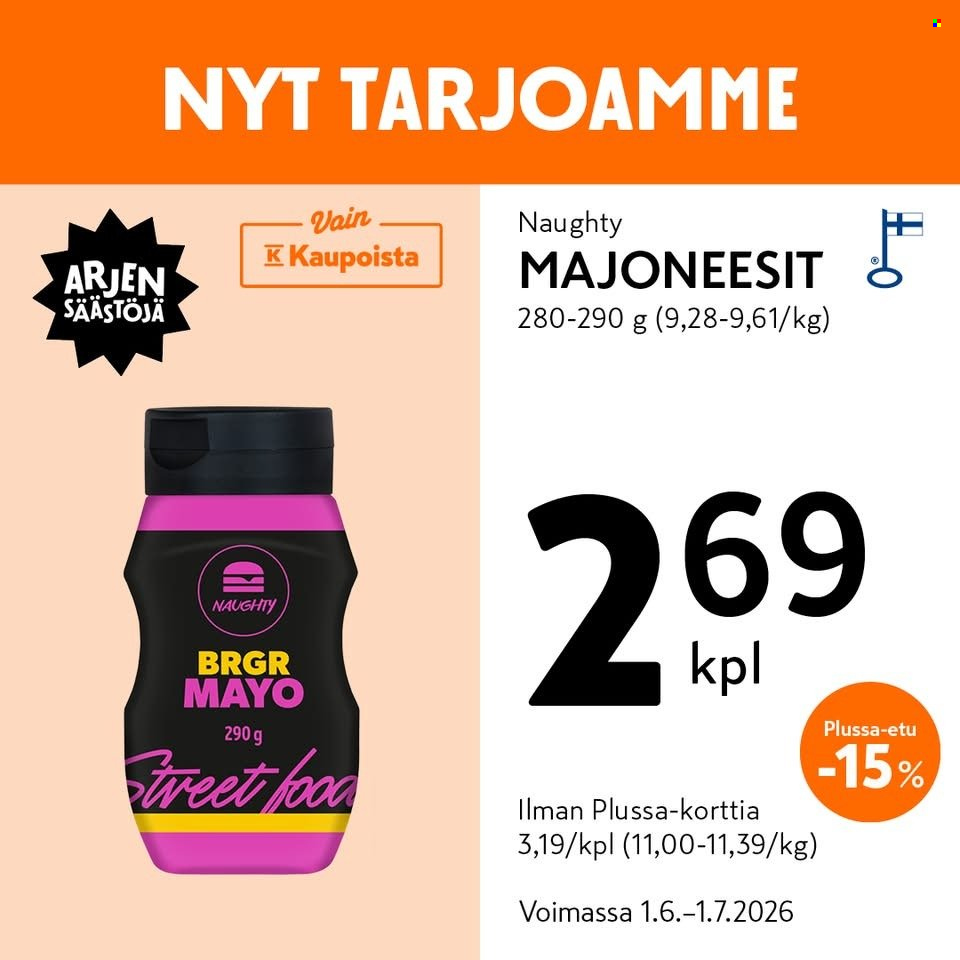 K-market tarjoukset - 01.06.2026 - 01.07.2026. Sivu 9