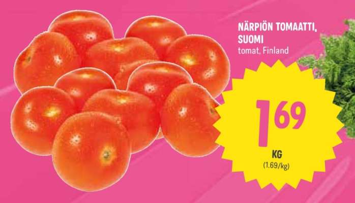 NÄRPIÖN TOMAATTI, SUOMI