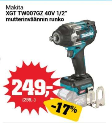Makita XGT TW007GZ 40V 1/2”