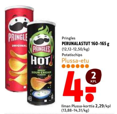 Pringles PERUNALASTUT 160–165 g