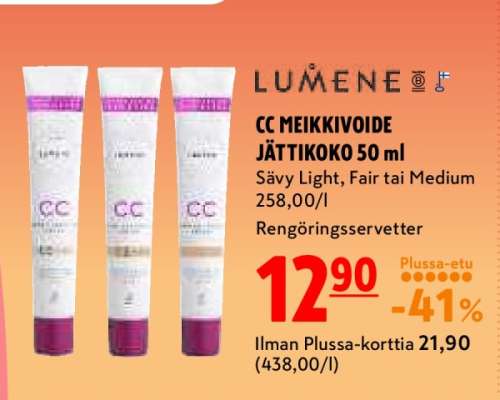 LUMENE CC MEIKKIVOIDE JÄTTIKOKO 50 ml