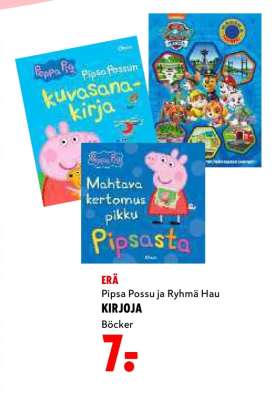Pipsa Possu ja Ryhmä Hau KIRJOJA