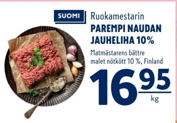 Ruokamestarin PAREMPI NAUDAN JAUHELIHA 10%