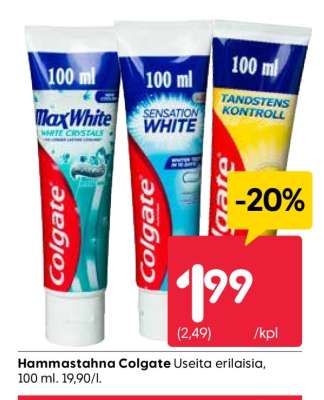 Hammastahna Colgate