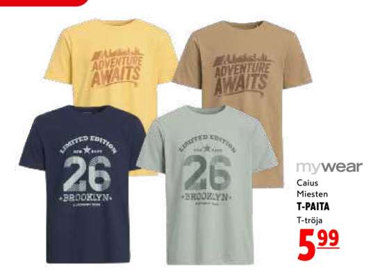 mywear Caius Miesten T-PAITA T-tröja