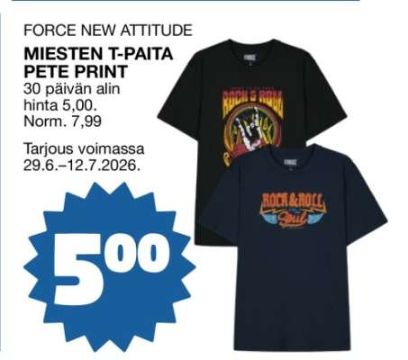MIESTEN T-PAITA PETE PRINT