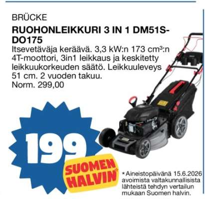 BRÜCKE RUOHONLEIKKURI 3 IN 1 DM51S-DO175