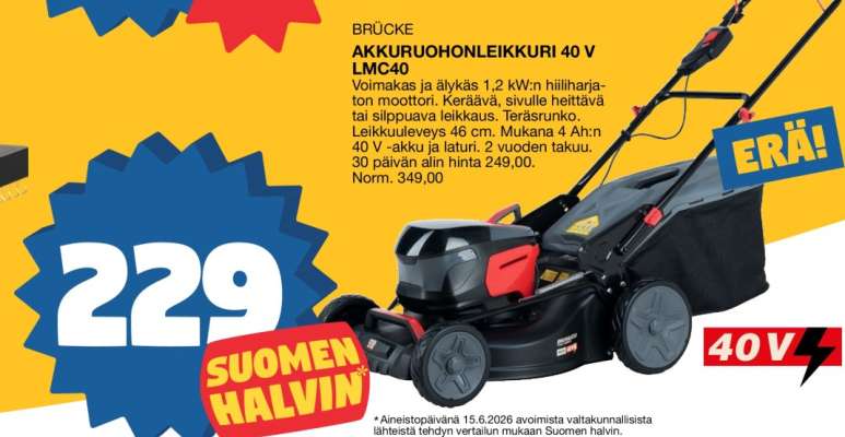 BRÜCKE AKKURUOHONLEIKKURI 40 V LMC40